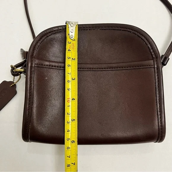 Vintage COACH Abbie Brown Leather Crossbody Bag - Picture 8 of 9